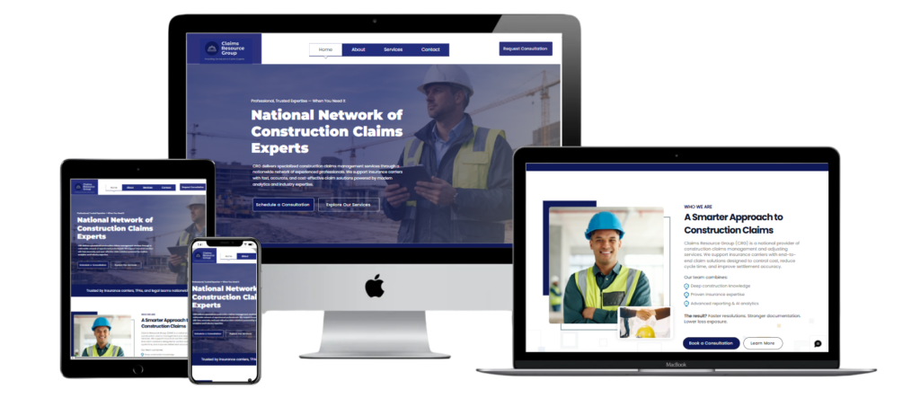 Wix website design for a Insurance business